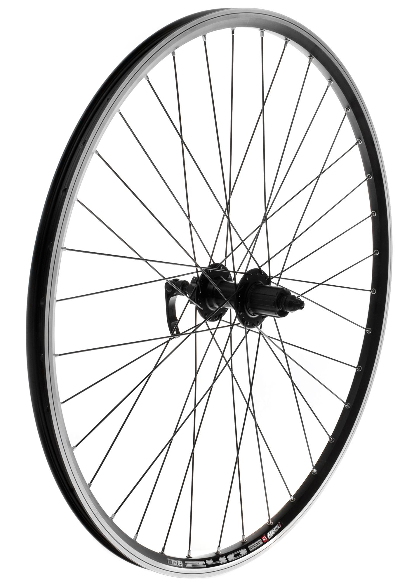Rear 700c Bike Wheel in Black | Halfords UK
