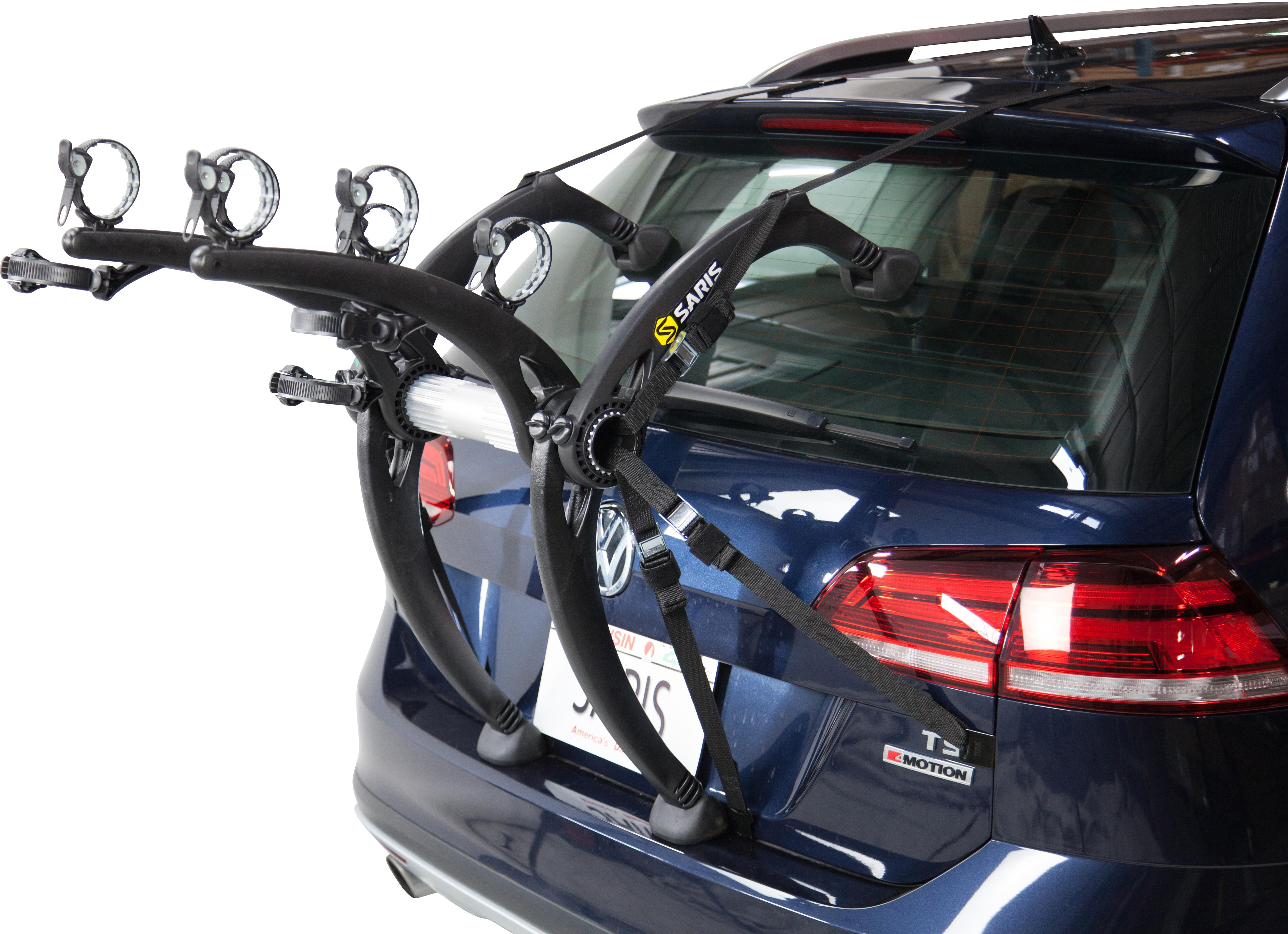 saris cycle racks bones ex 3 bike trunk rack