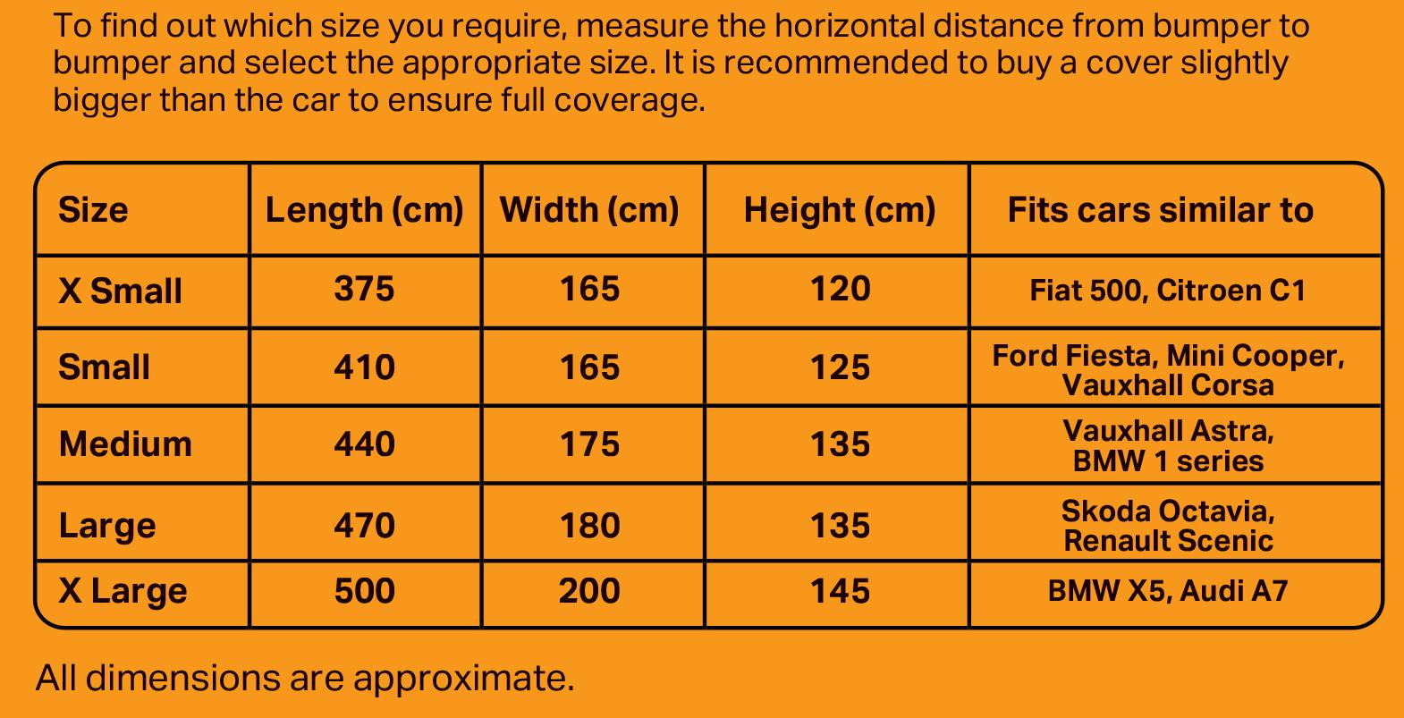 Halfords car seats size guide