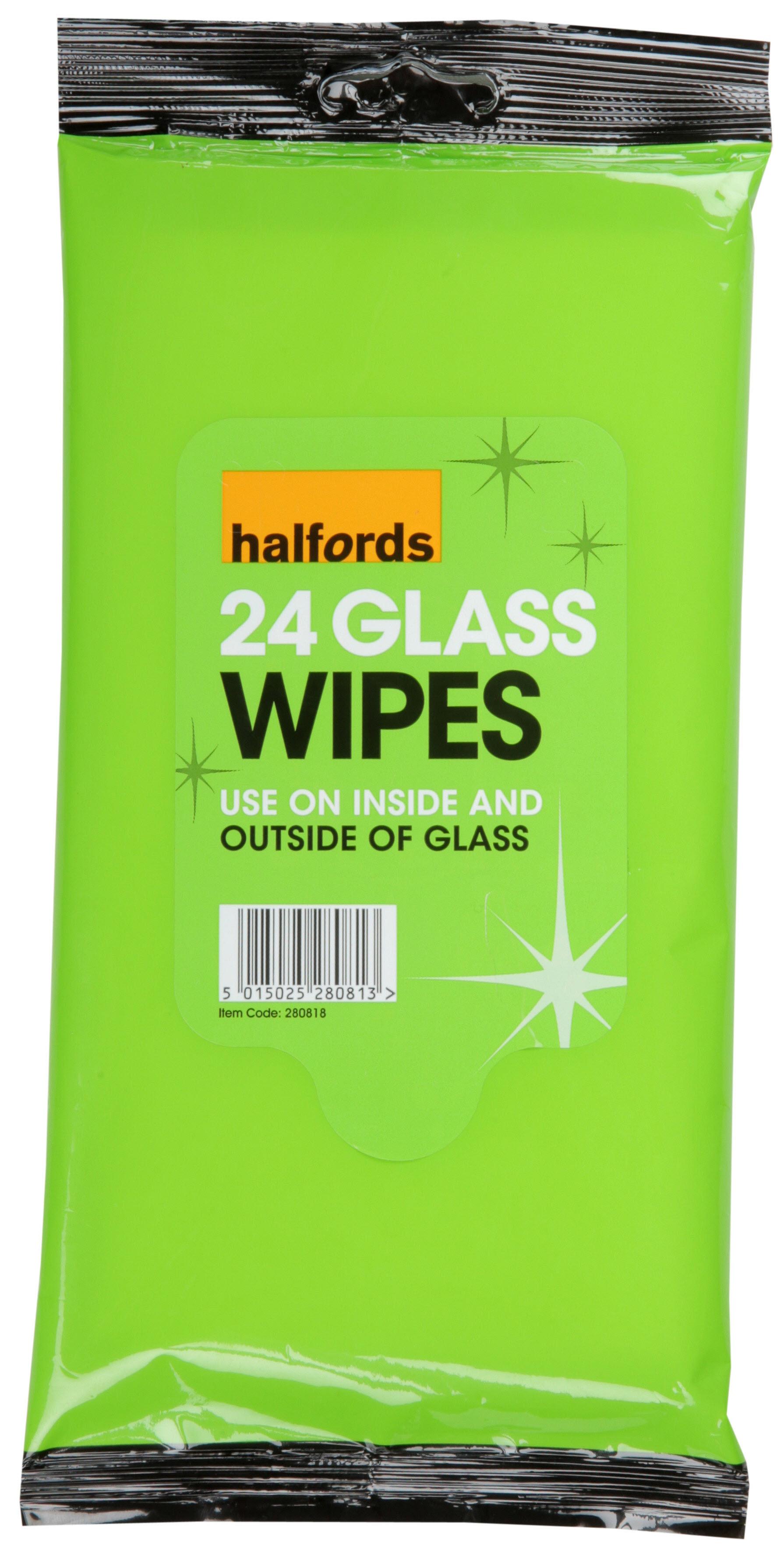 Halfords Glass Wipes x 24 Halfords UK