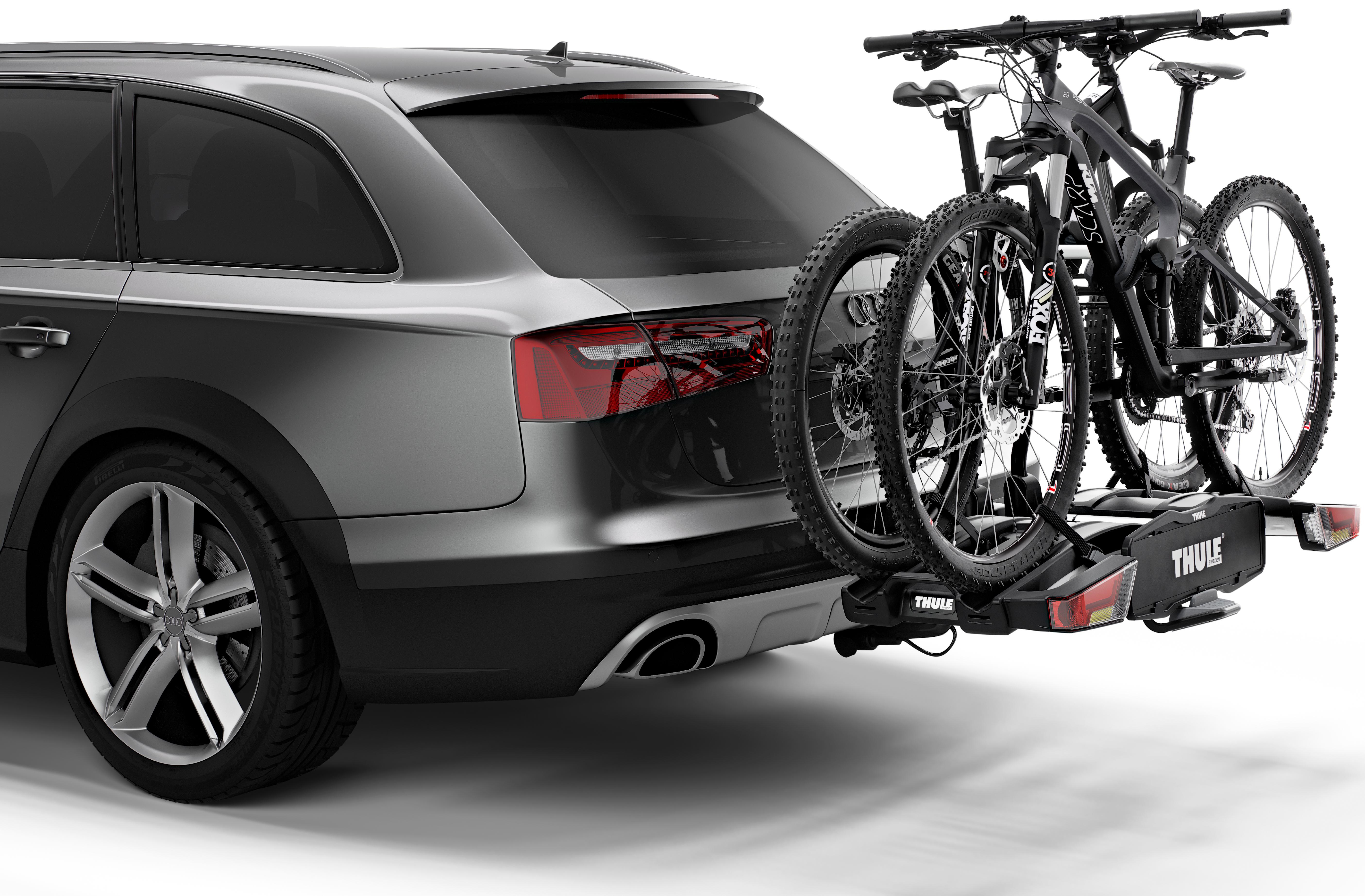 volvo folding towbar mounted bicycle carrier