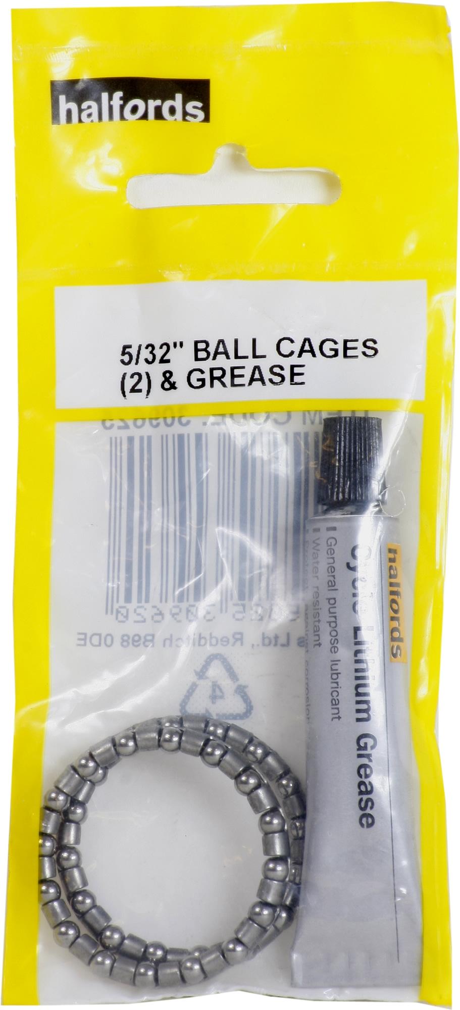 Halfords Headset Cages and Grease, 5/32 