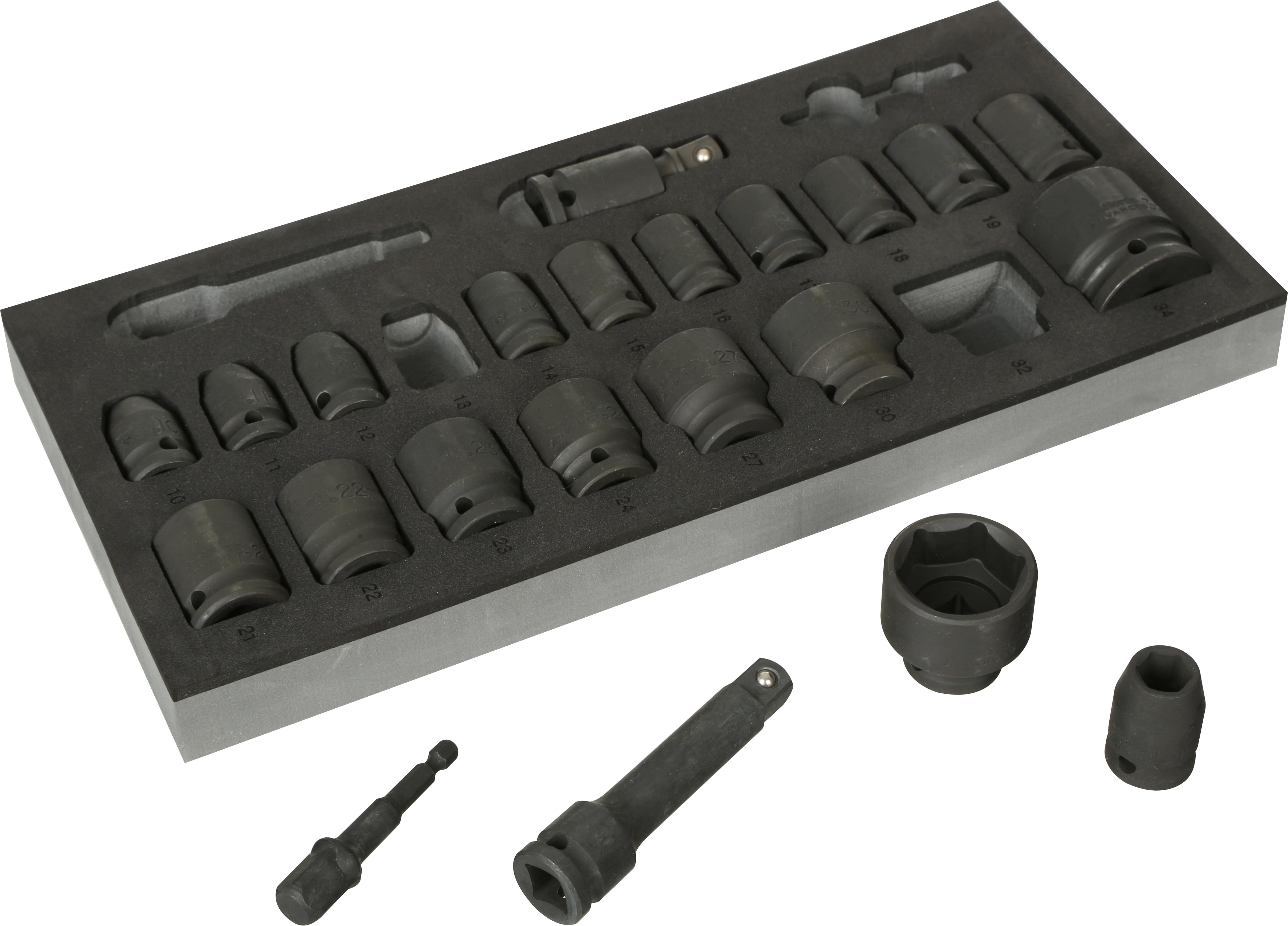 Halfords Advanced 22 Piece 1 2 Impact Socket Set Modular Tray Halfords IE