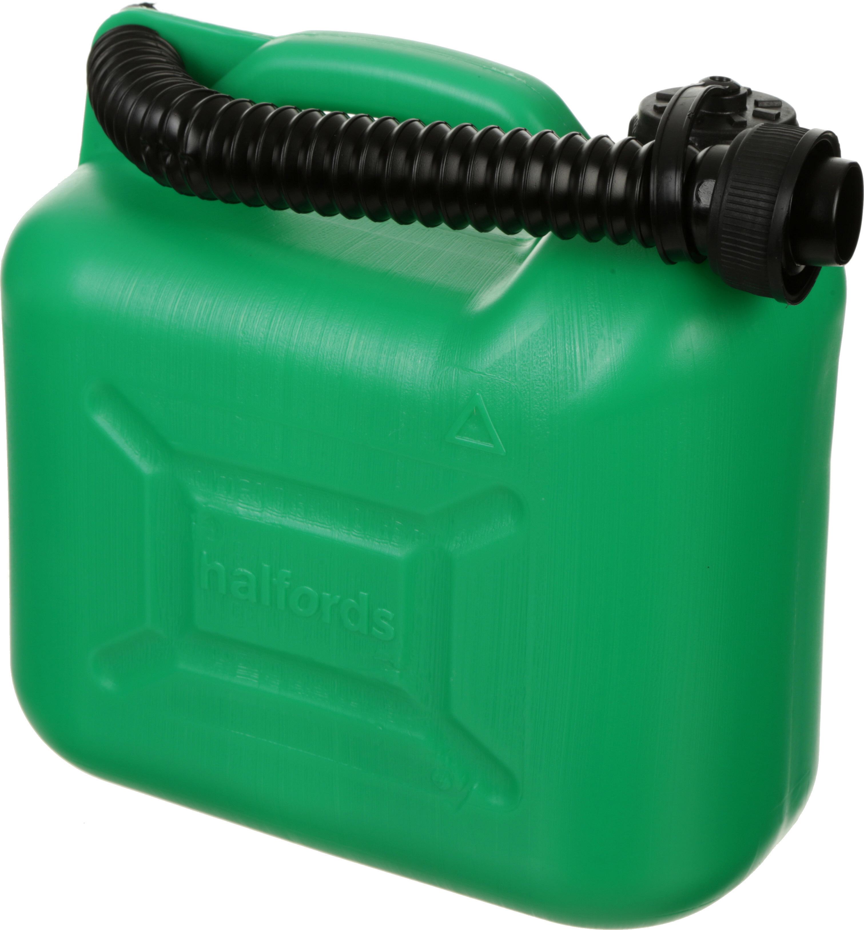 Halfords 5L Plastic Fuel Can Green Halfords UK