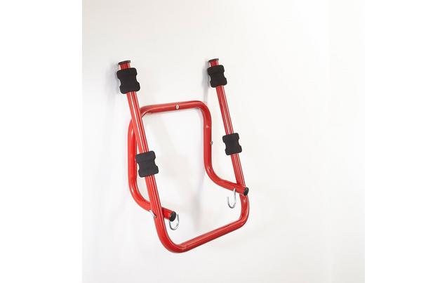mottez folding & telescopic 4 bike wall rack