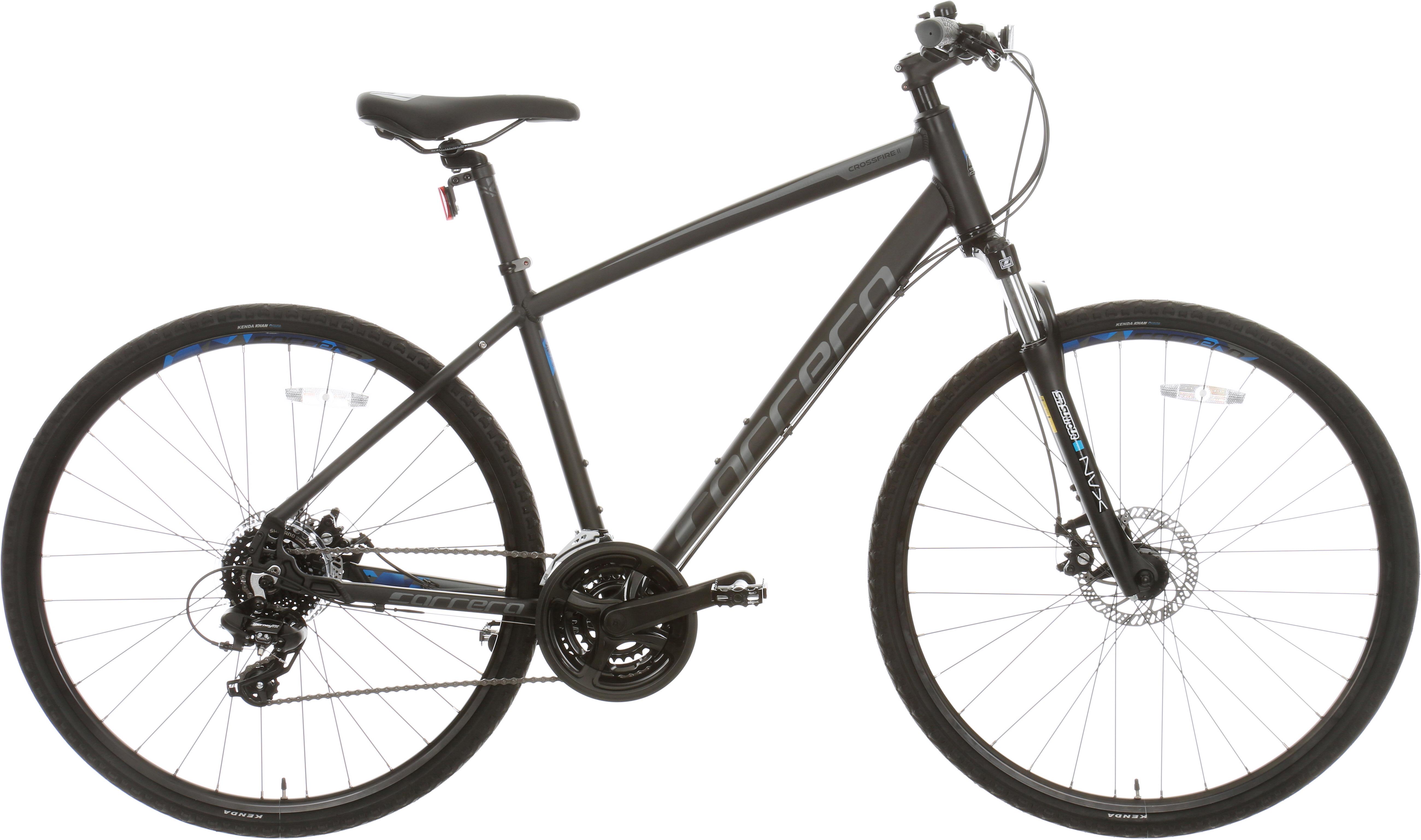 halfords carrera hybrid bikes