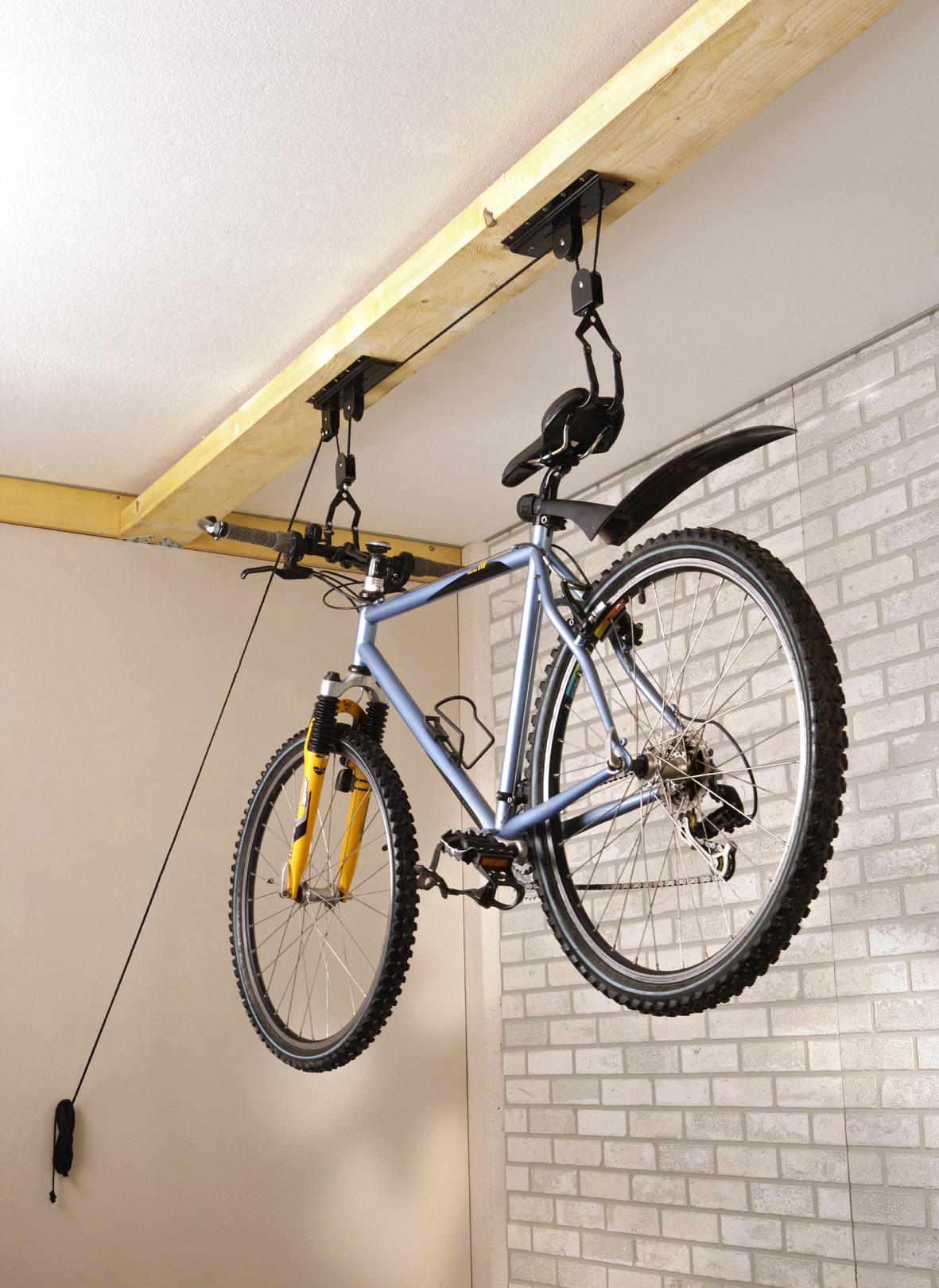 bicycle hoist storage shop