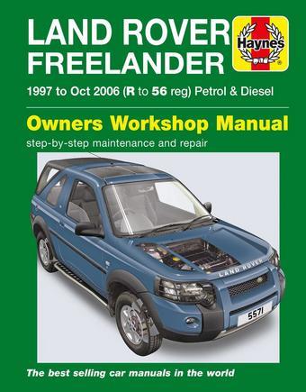 Haynes Land Rover Freelander 1997 Oct 06 R To 56 Manual Halfords Uk