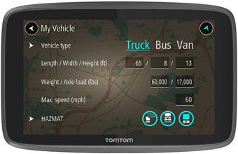 tomtom go professional 6200 hgv sat nav