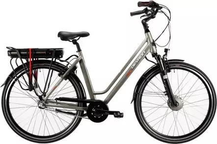 Devron Womens City Electric Bike 28 Wheel 53cm Grey Halfords Uk