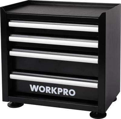 WORKPRO Mini Tool Cabinet 4 Drawer Black