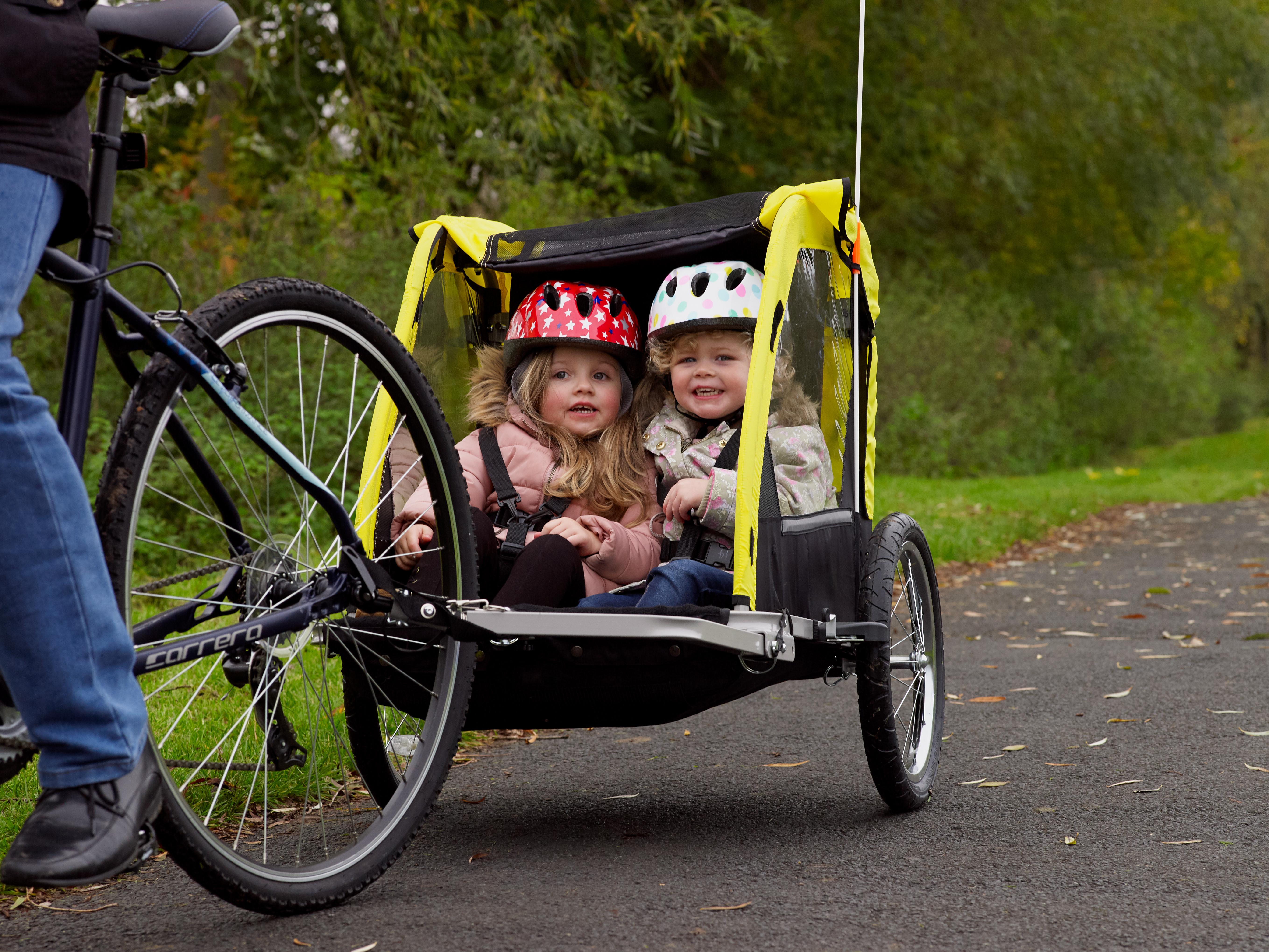 bike child trailer double