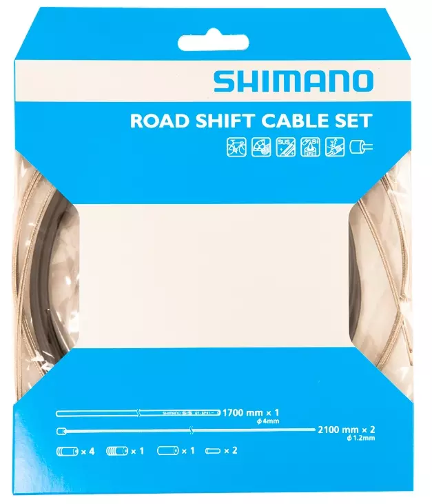 shimano road gear cable set with sst inner wire