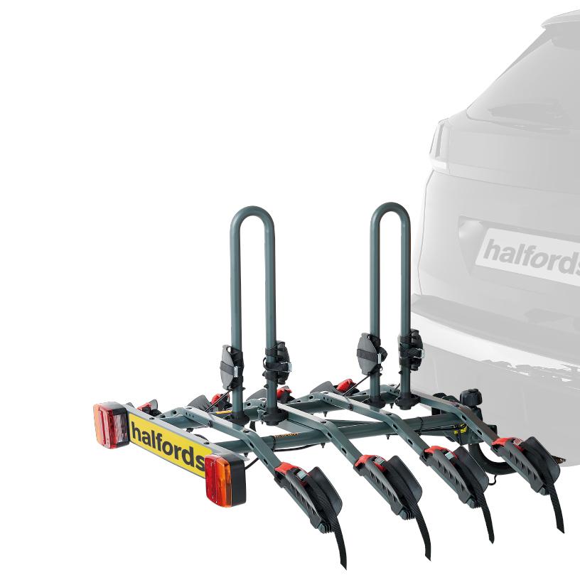 halfords advanced 4 bike towbar mounted bike rack review