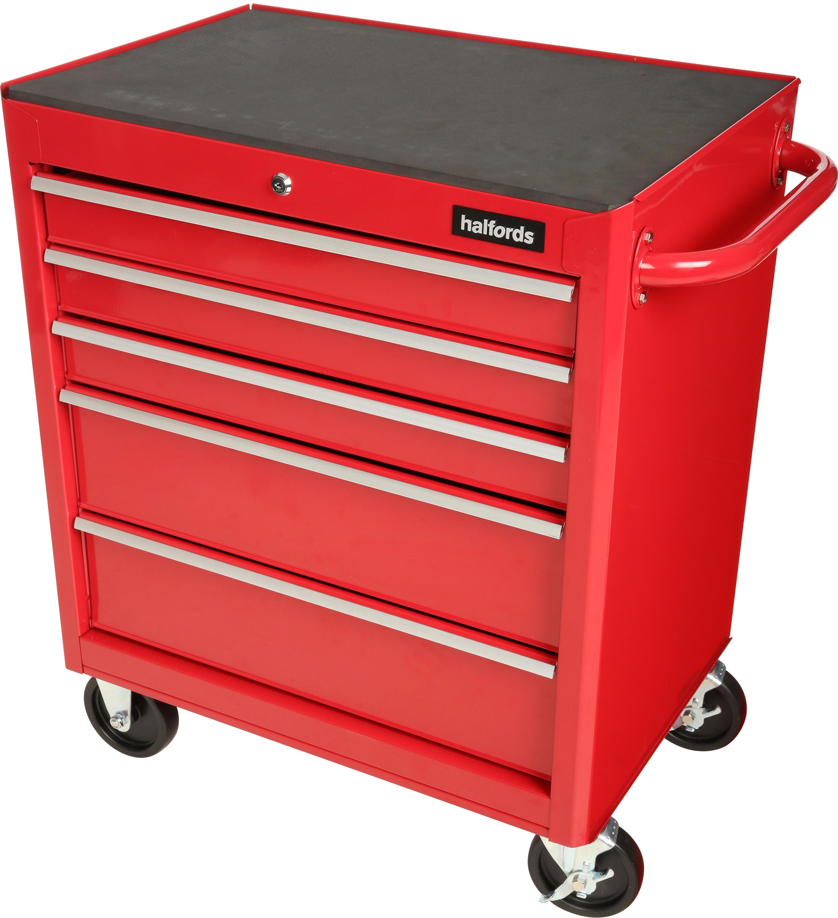 Halfords 5 Drawer Red Halfords UK