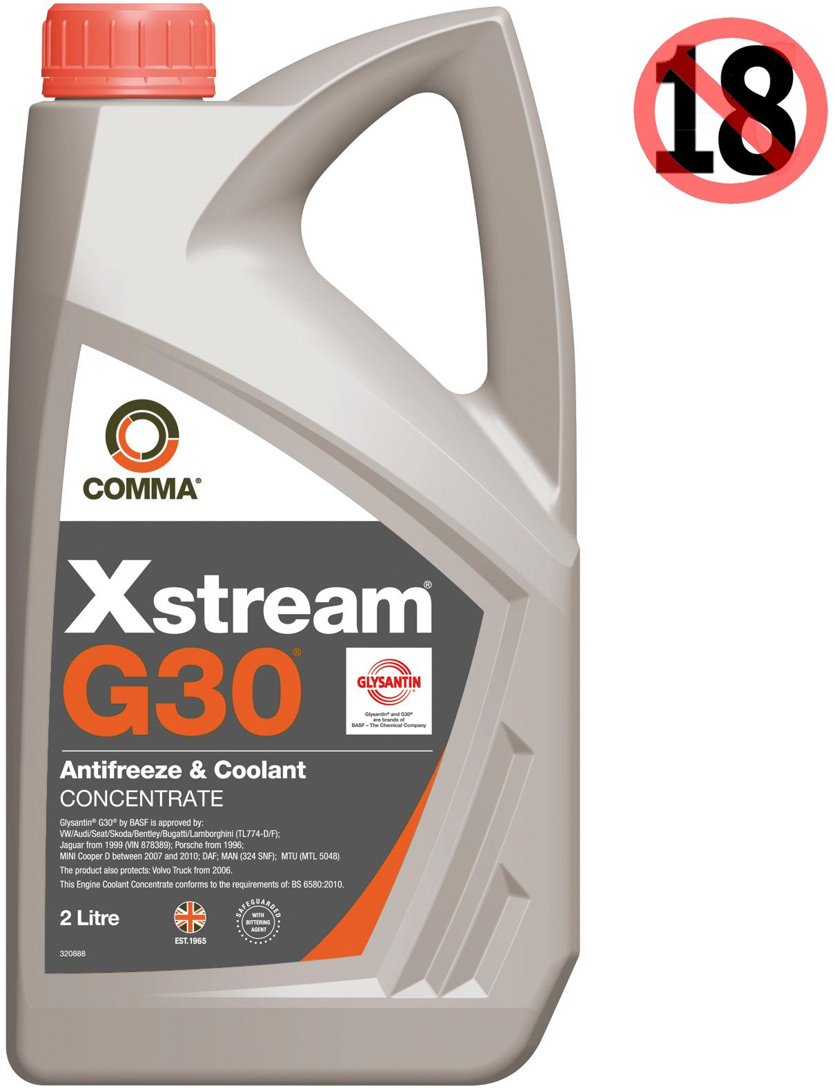 Comma G30 Antifreeze and Coolant Conc 2L Halfords IE