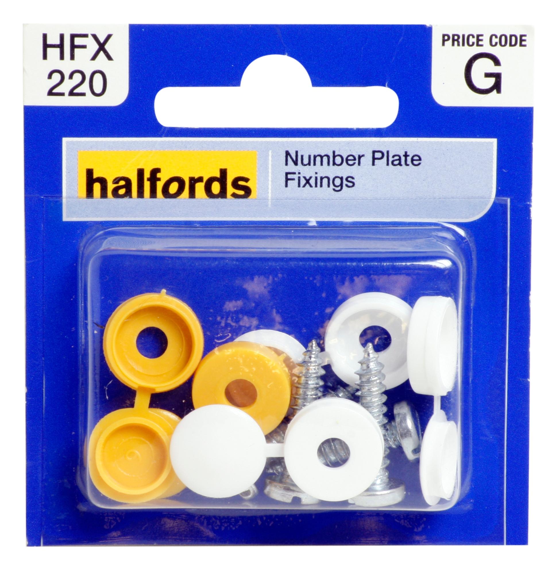 registration plate screw covers