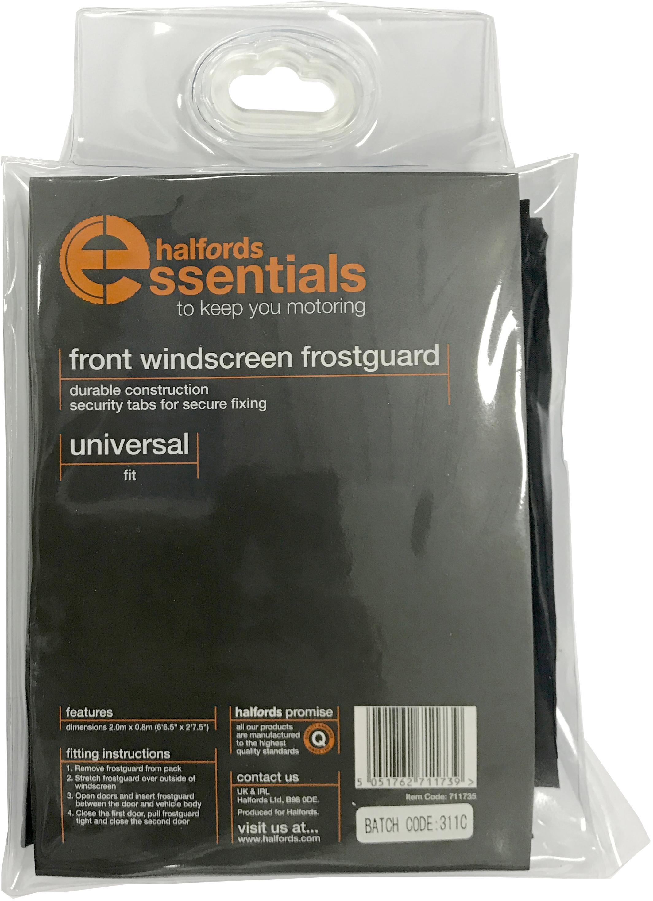 windscreen frost cover halfords
