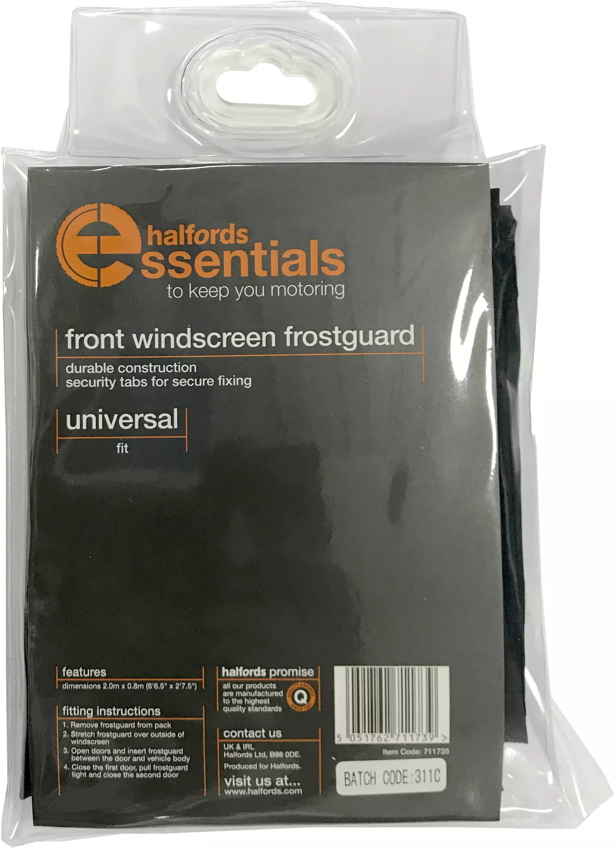 halfords windscreen cover