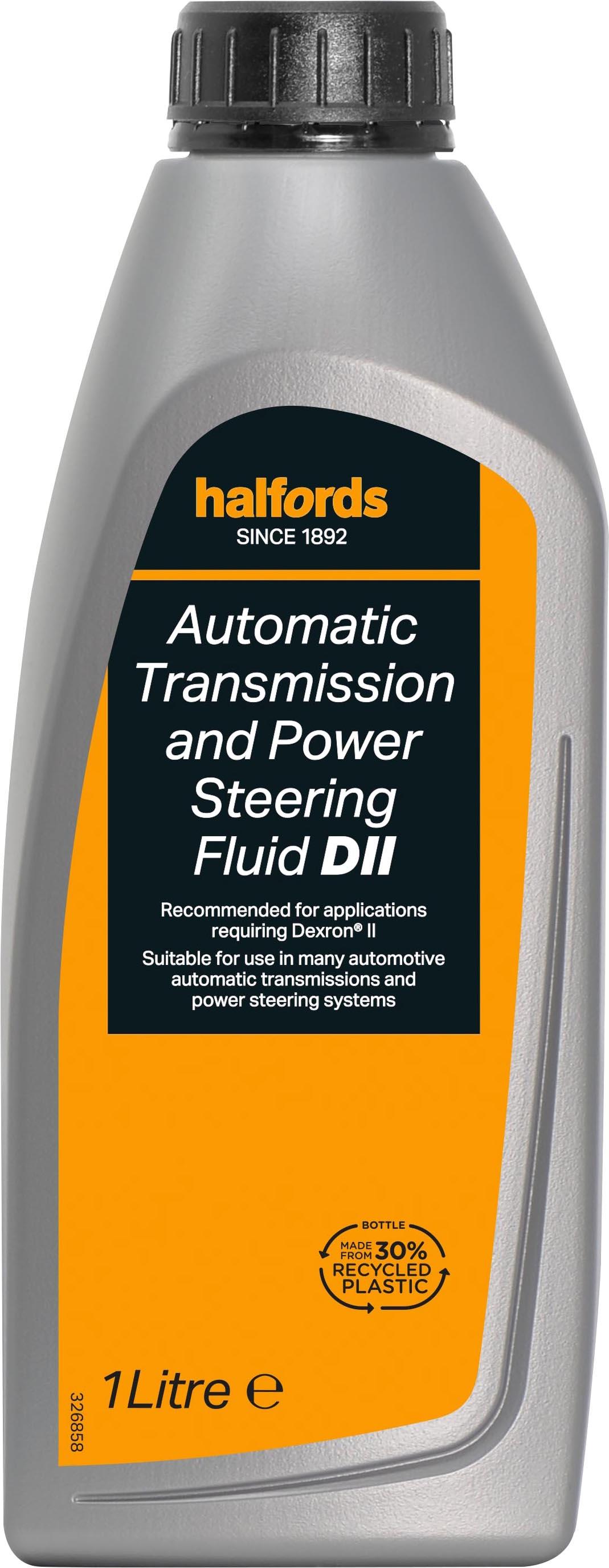 Halfords Automatic Transmission & Power Steering Fluid DII 1L Halfords UK