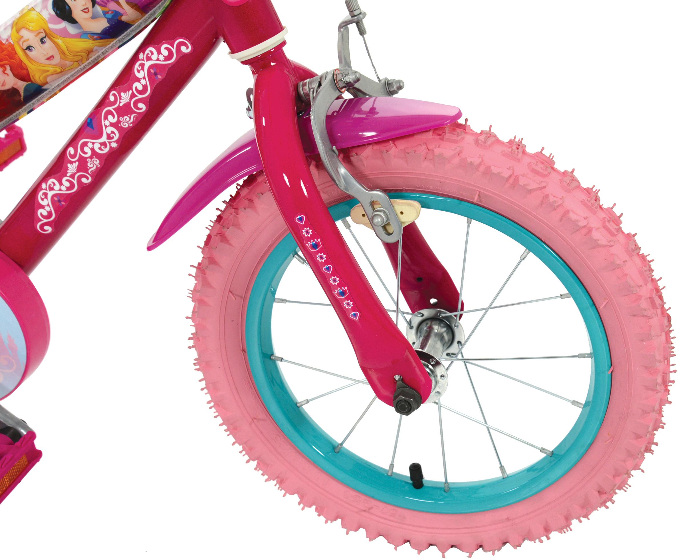 14 inch disney princess bike with doll seat