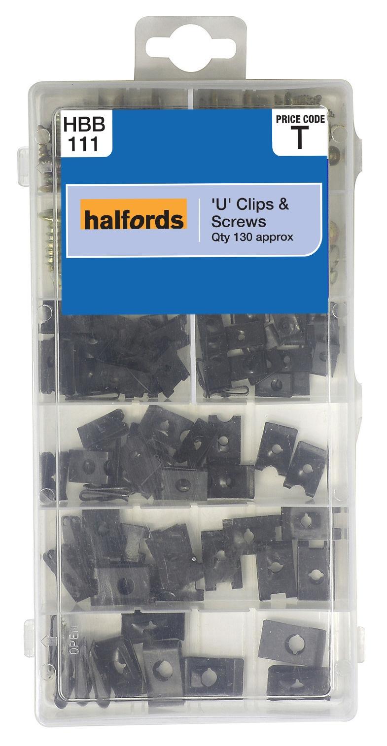 Halfords Assorted U Clips & Screws Halfords UK