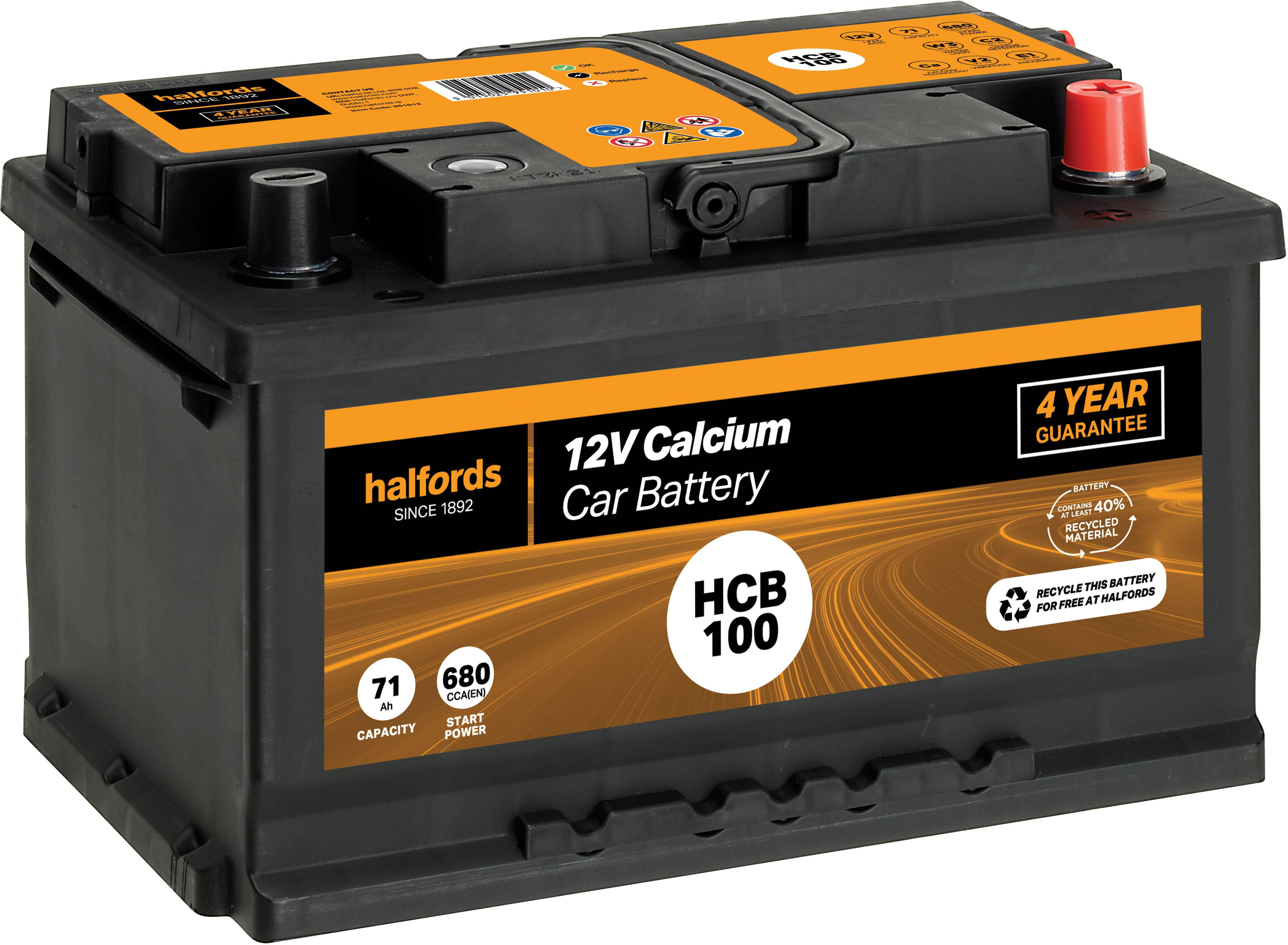 Halfords HB010 Lead Acid 12V Car Battery 3 Year Guarantee | Halfords UK