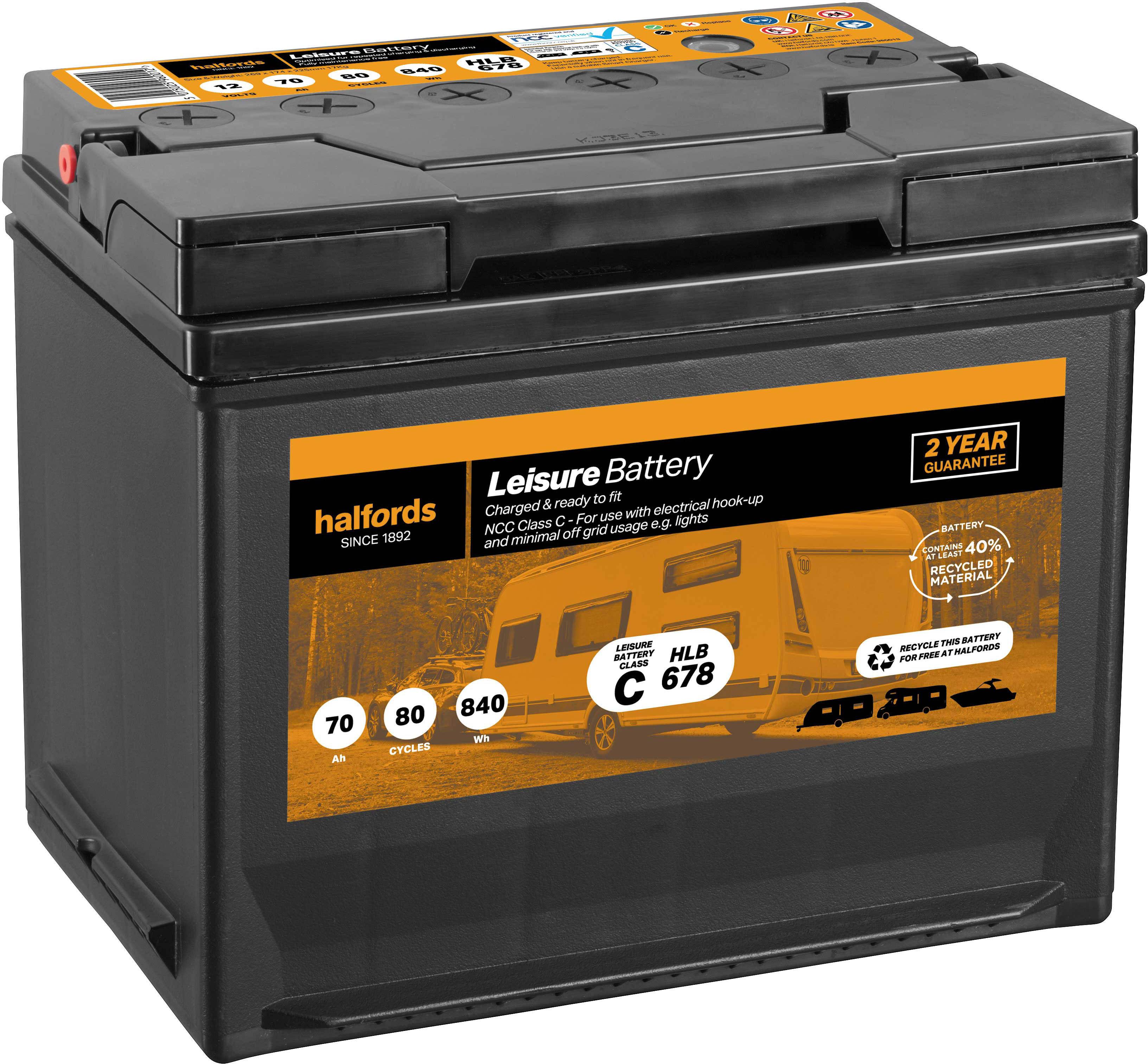 Halfords Leisure Battery HLB678 | Halfords UK