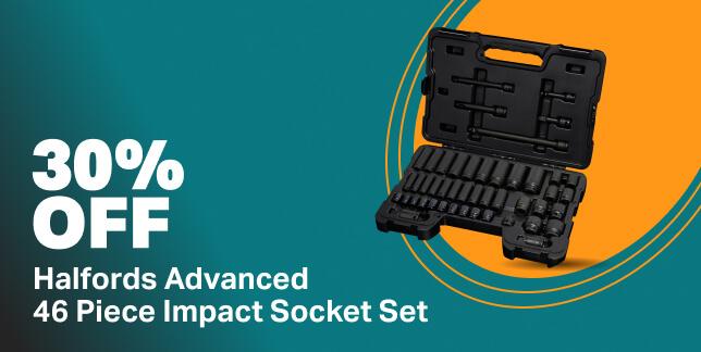 30% off Halfords Advanced 46 piece impact socket set