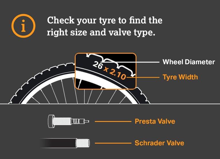 bike tire tube 26 x 2.10