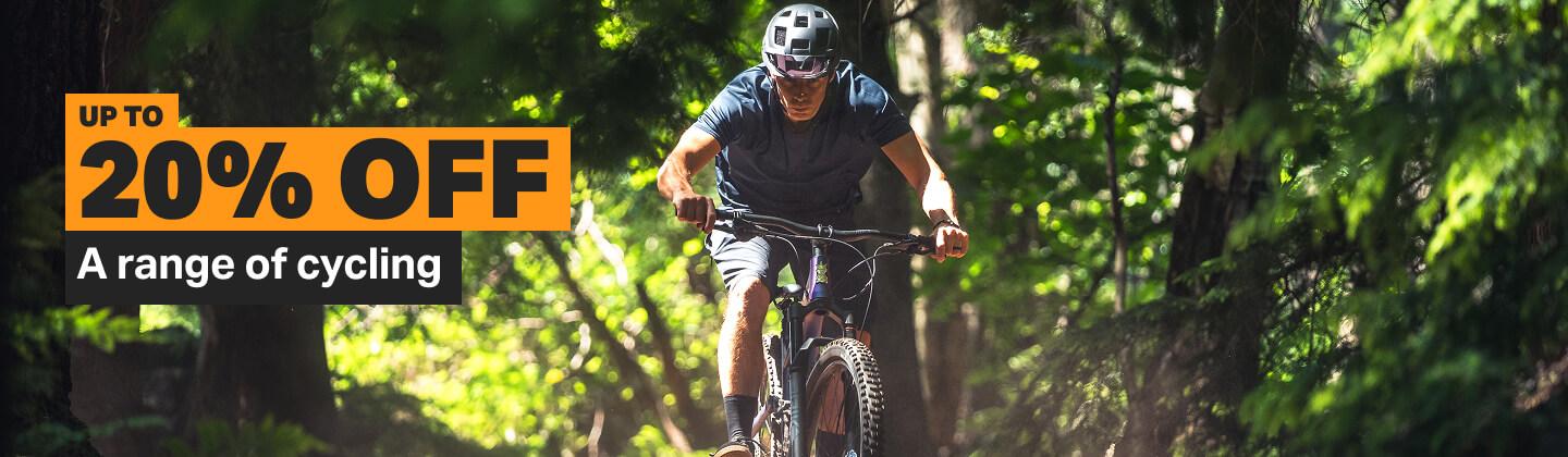 Up to 20% off a range of cycling