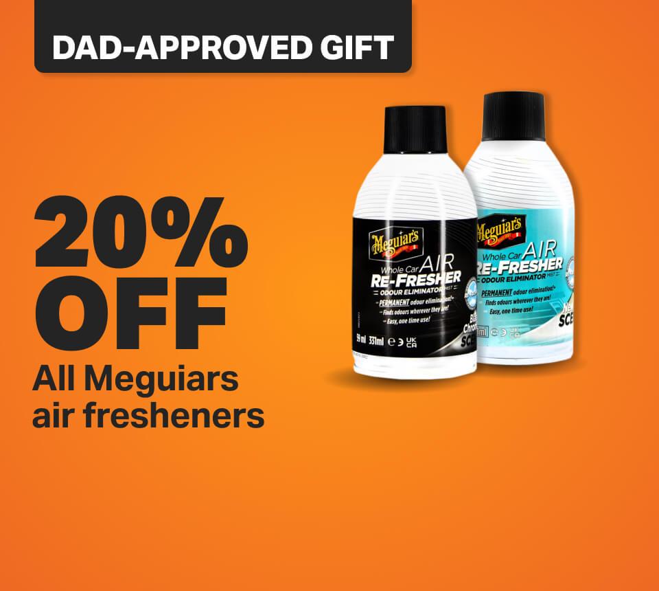20% off all Meguiars air fresheners 