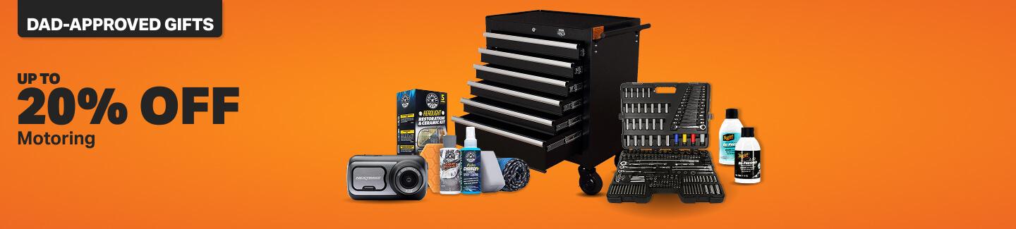 Up to 20% off a range of motoring