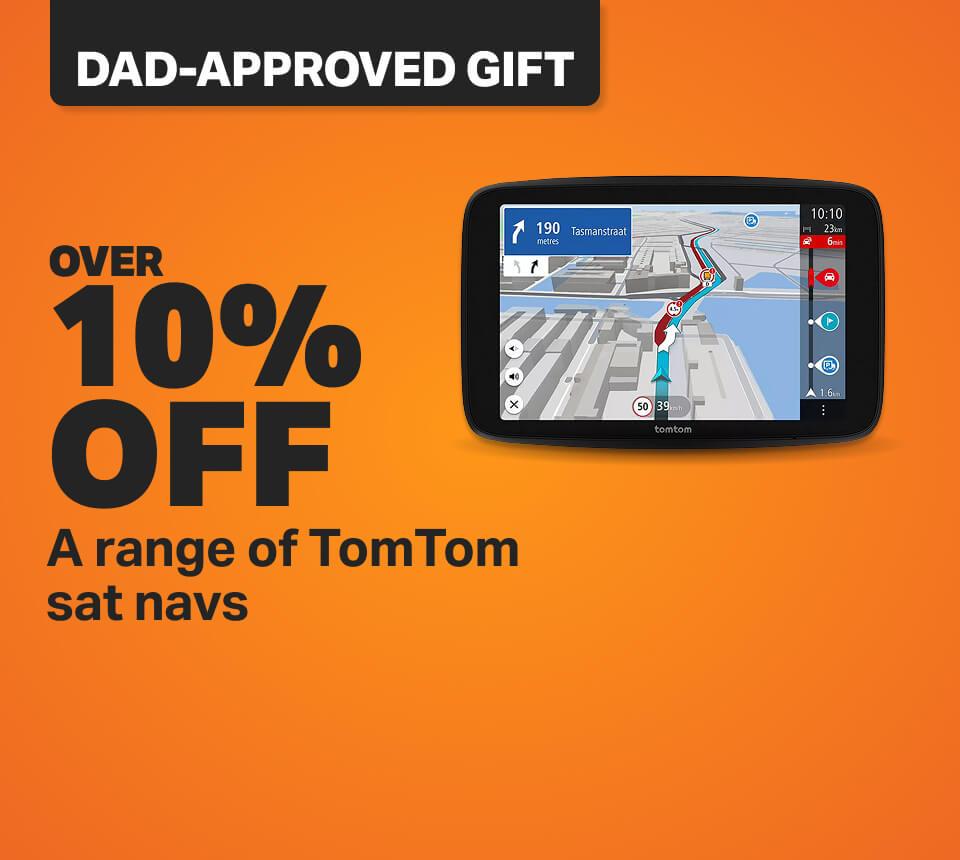 Over 10% off a range of TomTom sat navs
