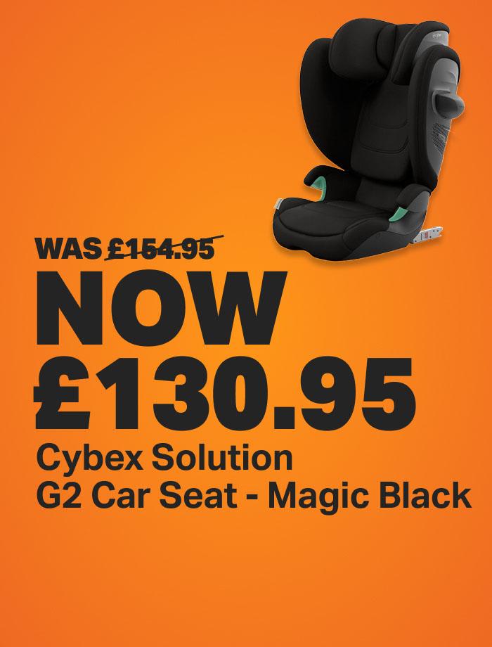 Cybex Solution G2 Car Seat - Magic Black WAS £154.95 NOW £130.95
