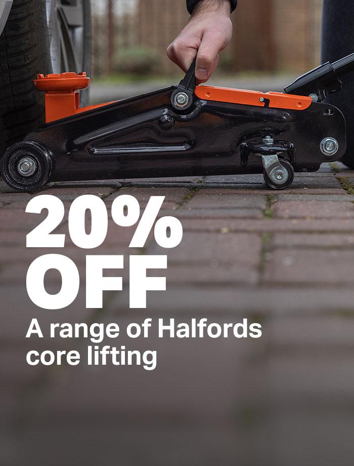 20% off a range of Halfords core lifting