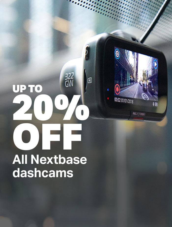 Up to 20% off all Nextbase dashcams 