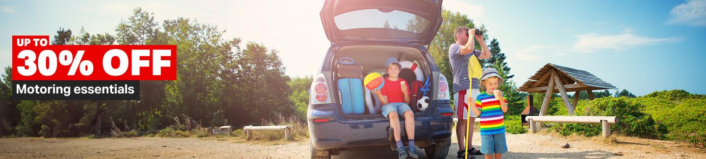 UP TO 30% OFF a range of motoring