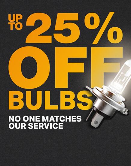 Up to 25% off bulbs