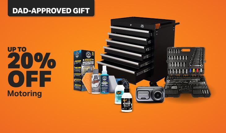 Up to 20% off a range of motoring