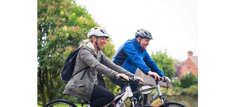 Family bike ride photo