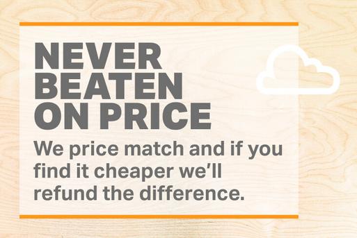 Never beaten on price
