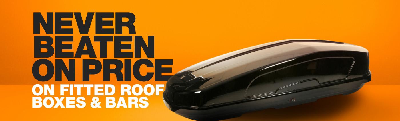 Halfords roof box and bar online selector