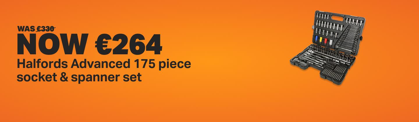 Halfords Advanced Socket Set 175 piece WAS €330 NOW €264