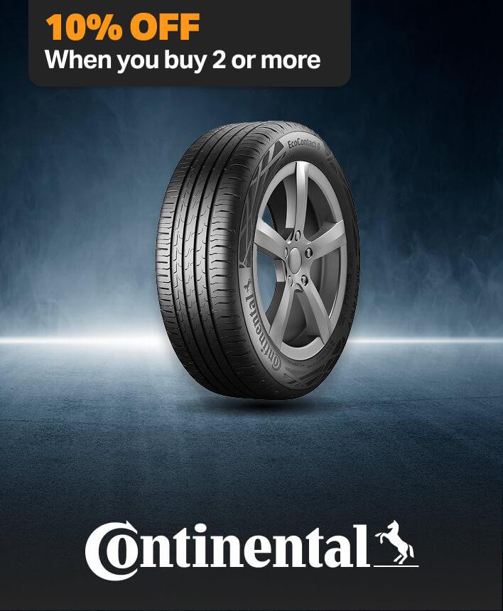 Up to 10% Off two or more Continental tyres