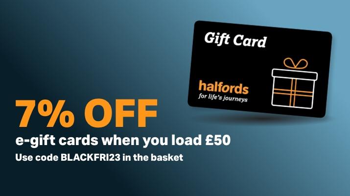 7% off e-gift cards when you load £50 Use code BLACKFRI23 in the basket