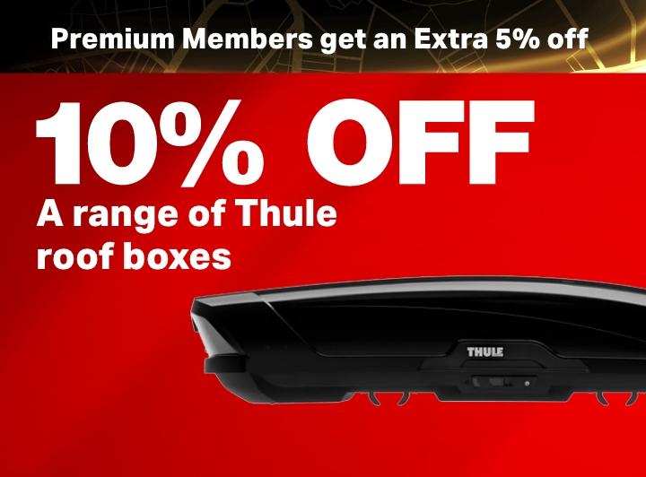 10% off a range of Thule Roof Boxes