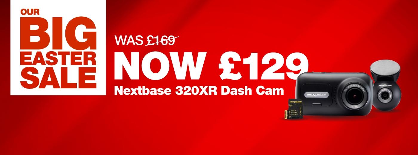 was £169 now £129 nextbase 320XR dash cam