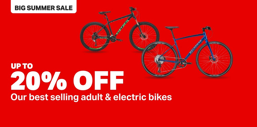 Up to 20% off our best selling adult & electric bikes