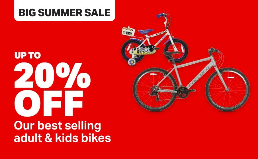BIG SUMMER SALE Up to 20% off our best selling adult & kids bikes